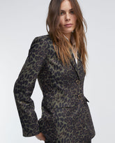 Animal print blazer