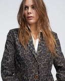 Animal print blazer