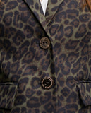 Animal print blazer