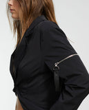 Technical blazer with zips