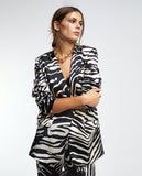 Zebra print blazer