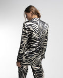 Zebra print blazer
