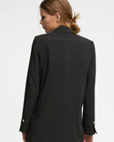 Blazer with contrast lining