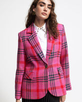 Check tweed blazer