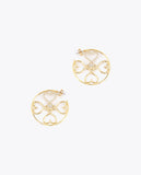 Gold-toned hoop earrings