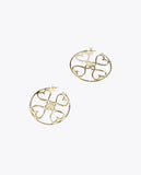 Gold-toned hoop earrings