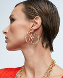 Gold-toned hoop earrings