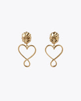Infinity heart earrings