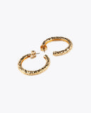 Textured gold-toned earrings