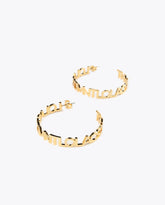 Logo hoop earrings