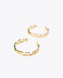 Logo hoop earrings