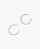 Logo hoop earrings