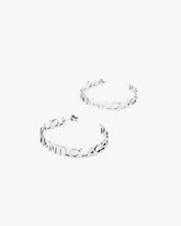 Logo hoop earrings