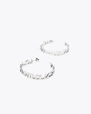 Logo hoop earrings