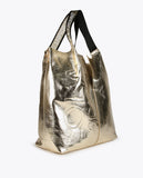 Metallic tote bag