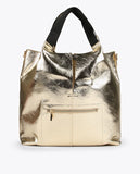 Metallic tote bag