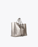 Metallic tote bag