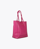 Faux leather tote bag