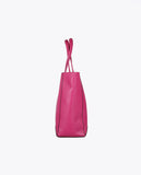 Faux leather tote bag