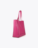 Faux leather tote bag