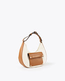 Half-moon canvas bag