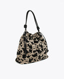 Animal print fabric bag
