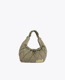 Quilted crossbody bag with braided strap