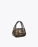 Animal print mini crossbody bag