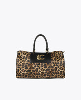 Animal print weekend bag