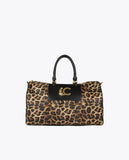 Animal print weekend bag