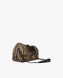 Animal print weekend bag