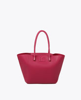 Grained faux leather tote bag