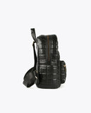 Quilted check backpack