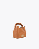 Crossbody bag with gathered strap