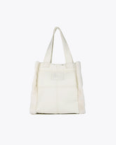 Faux leather and faux fur tote bag