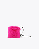 Faux fur crossbody bag