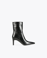 Black heeled ankle boots