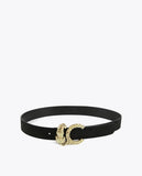 Reversible animal print belt