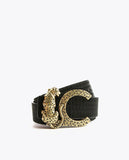 Reversible animal print belt