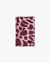 Pleated animal print scarf