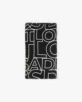 Pleated logo scarf