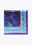 Blue animal print scarf