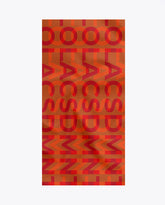 Orange logo scarf