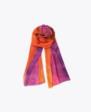Fuchsia and orange scarf