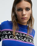 Knit sweater with logo