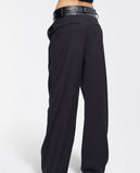 Trousers with waistband detail