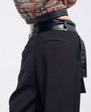 Trousers with waistband detail