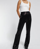 Sequinned knit trousers