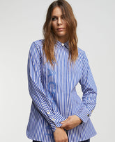 Striped shirt with logo