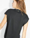 T-shirt with shoulder detail